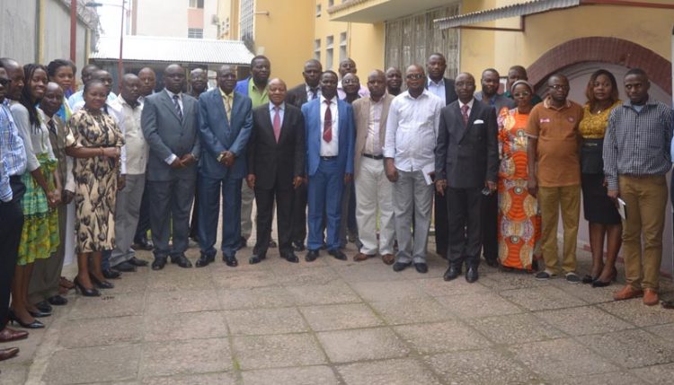 Picture of Participants of the biostatistics course and IITA staff in Kinshasa after the opening ceremony with the DRC Minister of Agriculture Representative
