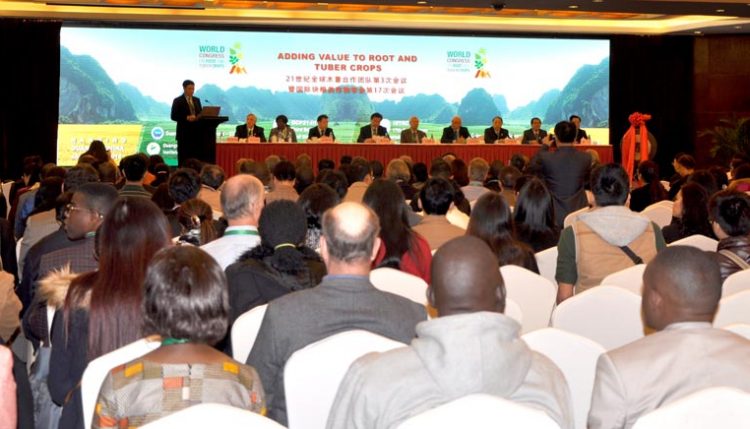 The First World Congress on Root and Tuber Crops held in Nanning, China,