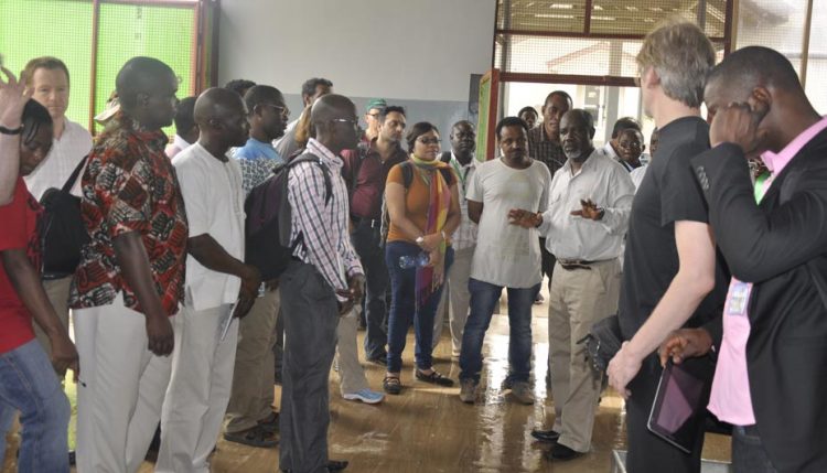 Picture of Biomass Web group visit IITA facilities, including cassava processing center, BIP, Agripreneurs; and ILRI outstation.