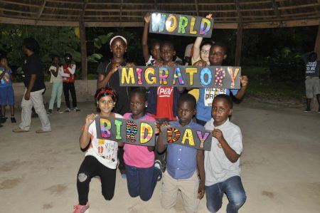 Picture of Pupils from the IITA International School participate in celebrating World Migratory Bird Day in Ibadan.