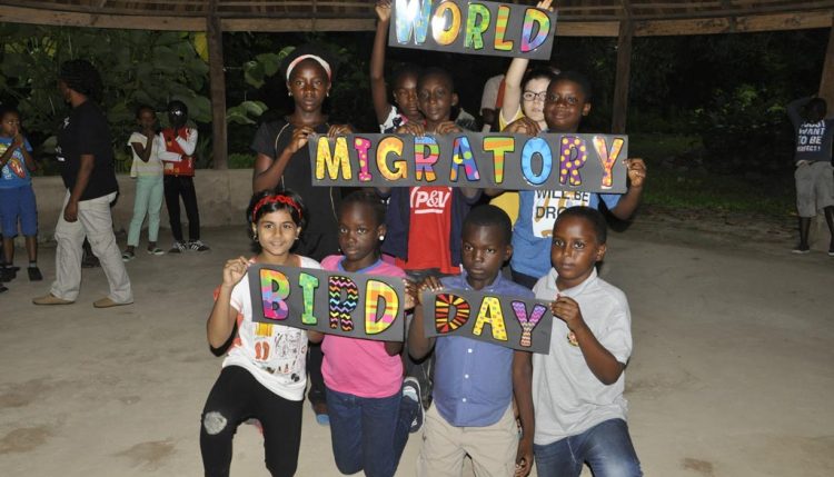 Picture of Pupils from the IITA International School participate in celebrating World Migratory Bird Day in Ibadan.