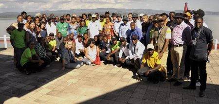 Picture of IITA Kalambo staff with IITA Board of Trustees during the BOT meeting held in Kalambo, DRC