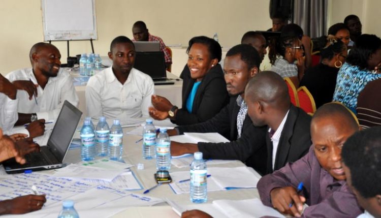 Picture of Participants sharing knowledge and experience at the meeting.