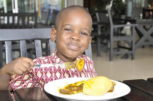 Picture of child eating