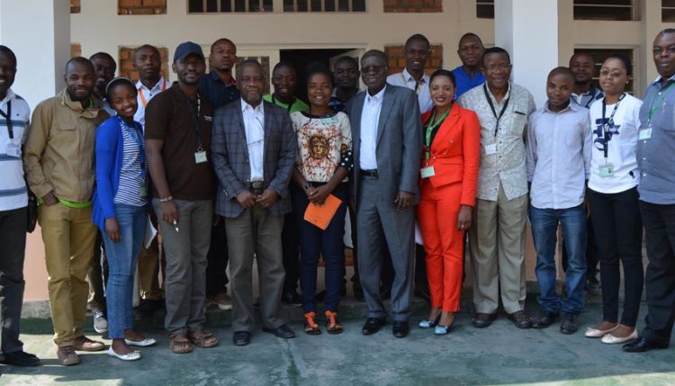 Picture of Prof Kadiata (5th from left) in a group picture with IITA scientists and IKYA members.