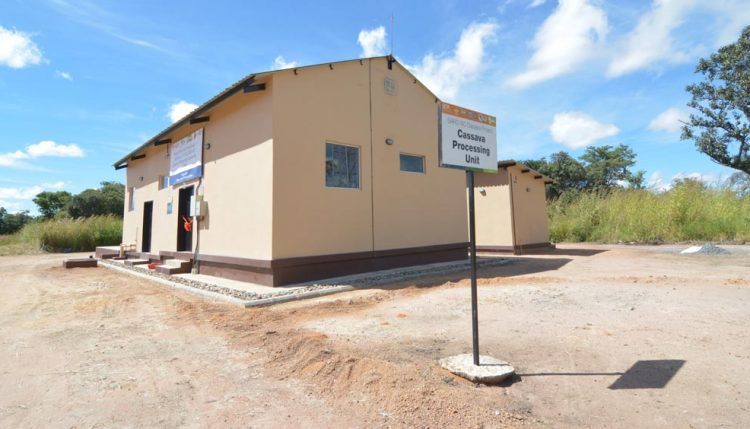 Picture of IITA/SARD-SC cassava processing center building at ZARI-Mansa.