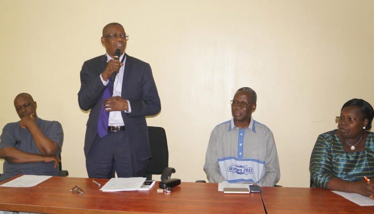 Picture of IITA Abuja Station Head, Dr Gbassey Tarawali, welcomes Burkina Faso Ambassador and his spouse to IITA.