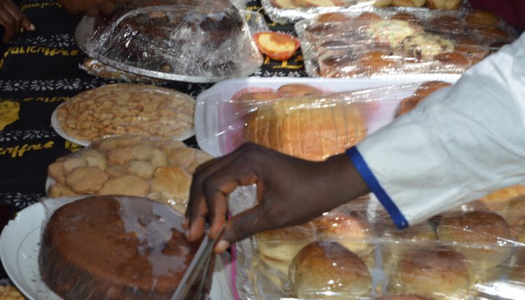 Picture display of confectionary at the IITA Stand.