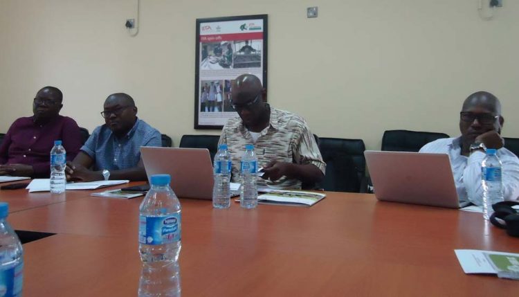 Picture of AfDB officials at the supervision presentation.