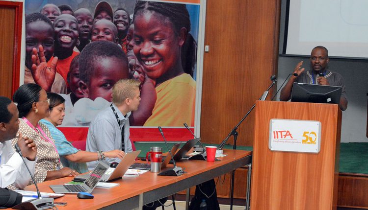 Director for Research Support, Tonny Omwansa, anchoring the session on research support.