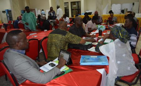 Picture of Group discussions at the FAO Nigeria program framework workshop