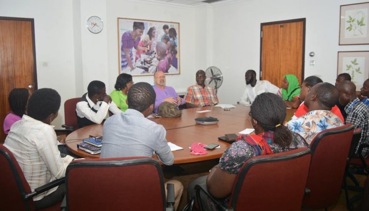 Picture of Representatives of NYCN during their meeting with IITA DDG (P4D). Photo by O.Adebayo, IITA.