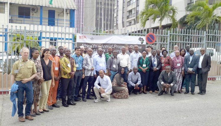 Picture of participants at the 4th AfricaYam project annual meeting in Abidjan