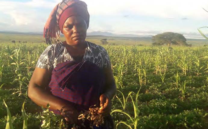 Picture of Bilha Mtembozi from Sagara A, grows groundnuts and sorghum