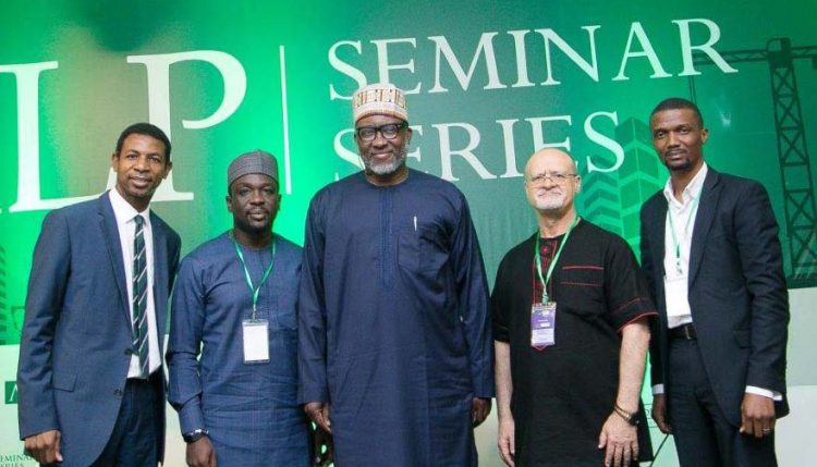 Picture of IITA DDG Partnerships for Delivery Kenton Dashiell (second from right) with other panelists and the organizer at the ALP Seminar