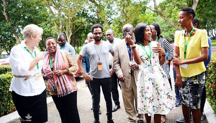 IFAD fellowship awardees at a past training