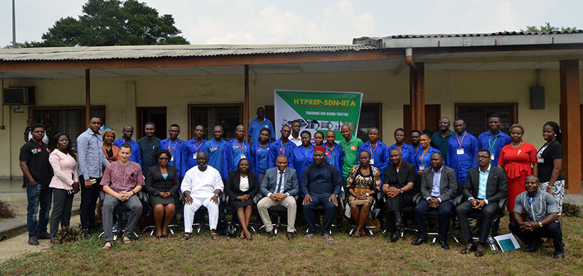 IITA, SDN, HYPREP officials and the training participants.