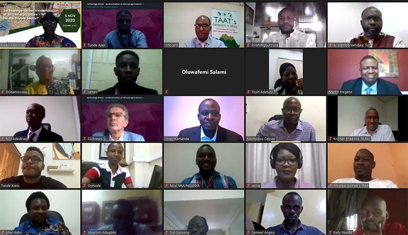 Some of the webinar attendees.