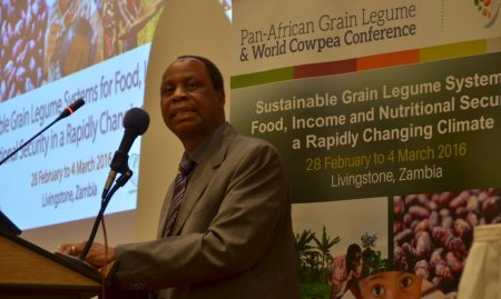Picture of the Joint Pan-African Grain Legume and World Cowpea Conference was officially closed by Julius Shawa, Permanent Secretary of Zambia’s Ministry of Agriculture.