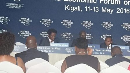 Photo at World Economic Forum Africa Annual Meeting, Kigali, Rwanda.