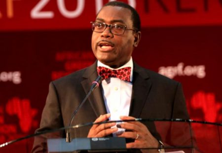 Picture of AfDB President Akinwumi Adesina made history as the first Nigerian president of the AfDB group.
