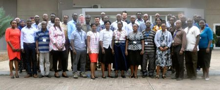 Picture of Group photo of members of the new Data Information and Management Unit in Ibadan.