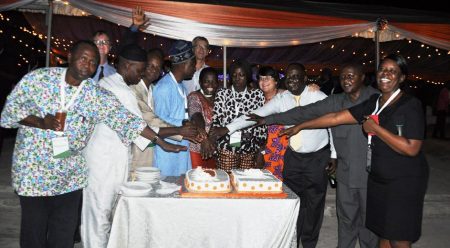 Picture of Happy 50th birthday IITA! – Cutting cake to mark IITA’s 50th anniversary.