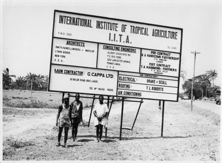 Picture of IITA sign in 1967