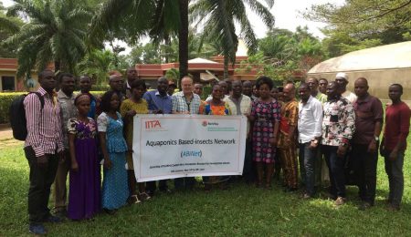 Group photo at the launch of West and Central Africa aquaponics research for development network