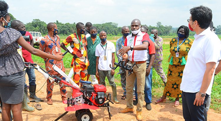 A machine for making yam mounds